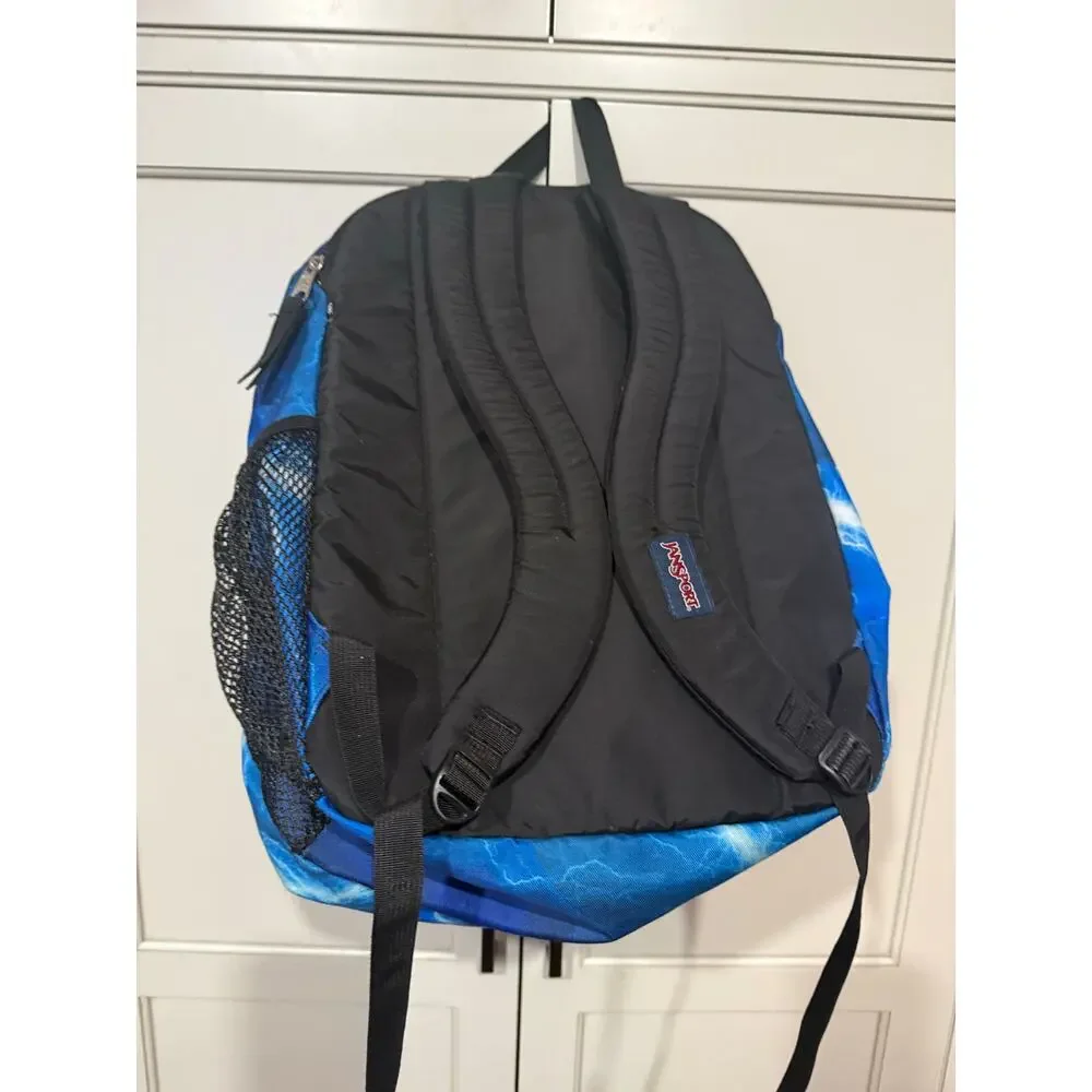 JanSport Big Student 17.5” Backpack Rare Lightning Blue Large JM
